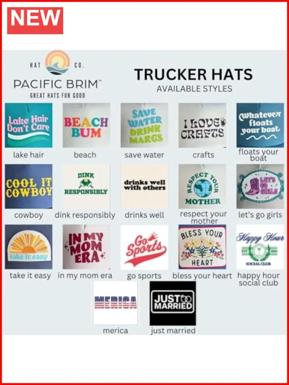 Adjustable Trucker Hat Mesh Back Snap Closure Cotton Blend